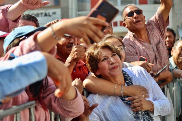 Desde Huehuetoca Delfina Gómez propuso terminar los hospitales inconclusos del Edomex