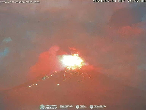 Incrementa actividad el Popocatépetl con 16 explosiones en las últimas 24 horas  