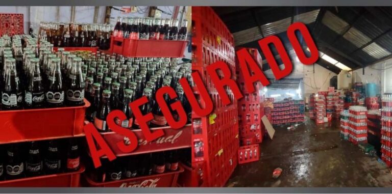 Aseguraron fabrica clandestina de refresco de cola adulterado en municipio mexiquense