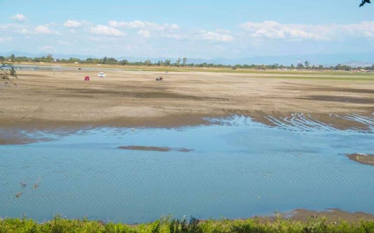 Laguna de Zumpango uno de los humedales artificiales más importantes de la región está al 10% de su capacidad