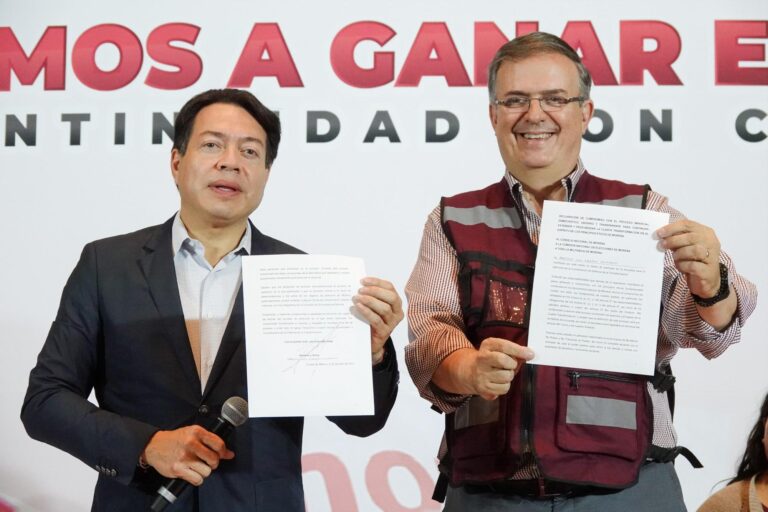 Marcelo Ebrard se registra como aspirante a la candidatura presidencial de Morena en 2024