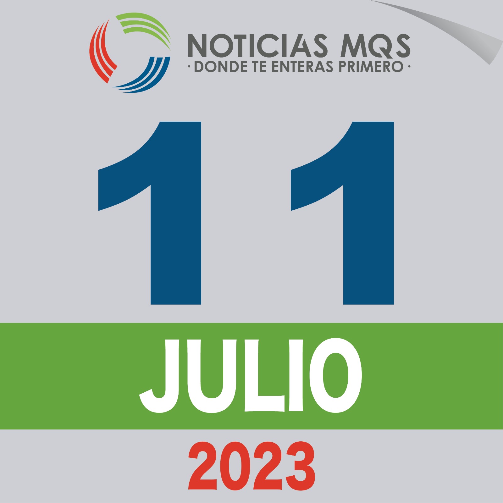 Buenos días, hoy es martes 11 de julio de 2023. Día Mundial de la