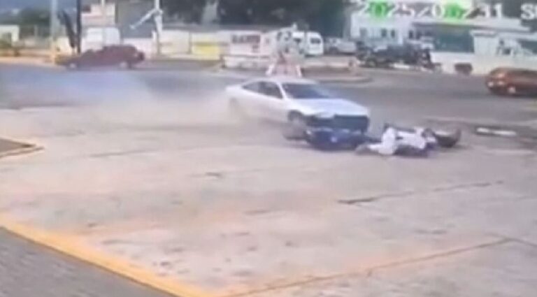 Conductor alcoholizado atropella a familia que viajaba en motocicleta en Edomex