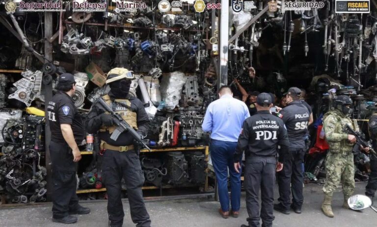 Incautan más de 500 toneladas de autopartes en municipios del Edomex