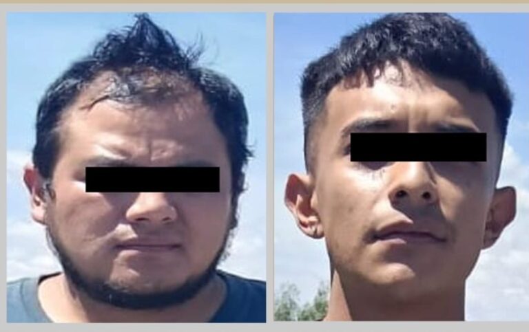 Intercepta policía estatal a dos responsables de robo violento a transeúnte