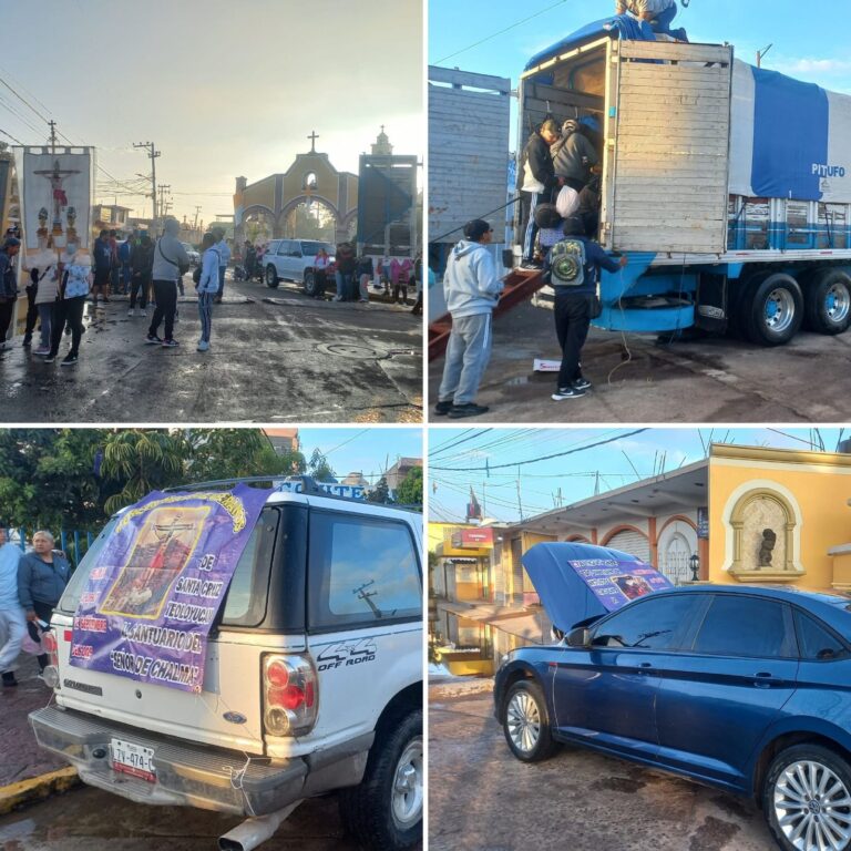 Realizó Comisaría de Seguridad Pública de Teoloyucan operativo de resguardo a peregrinos de Santa Cruz