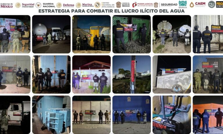 Desmantela Fiscalía del Estado de México red de huachicol de agua