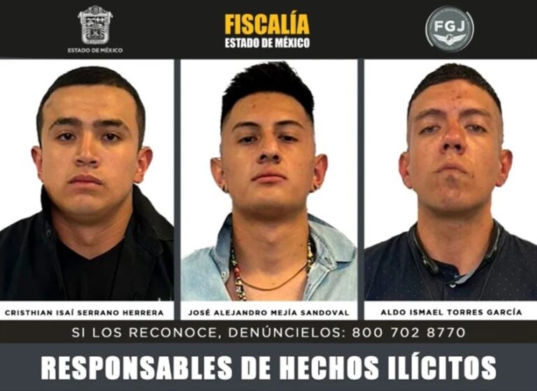 Sentencian a 70 años de prisión a tres hombres por secuestro exprés y robo en la México-Pachuca