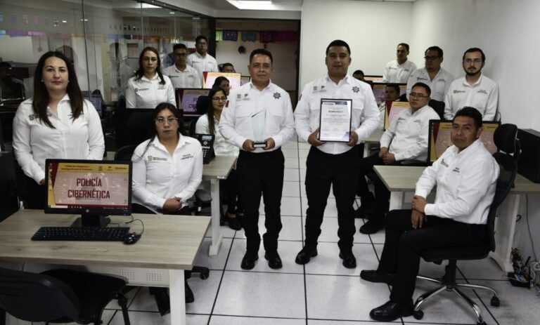 Recibe Policía Cibernética de SSEM reconocimiento por buenas prácticas