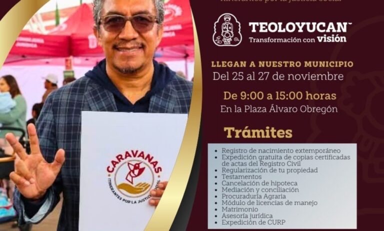 Siguen las Caravanas Itinerantes del Edomex; es turno de Teoloyucan