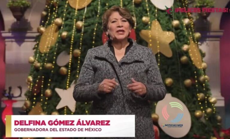 Gobernadora del Edomex emite mensaje navideño