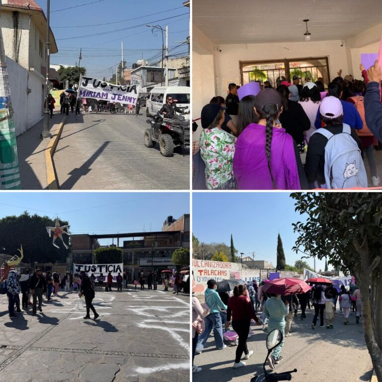 Exigen justicia en Coyotepec tras feminicidio de Miriam y ataque a su hija de 13 años