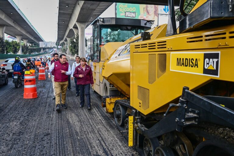 Gobernadora supervisa avances de reconstrucción del Periférico Norte