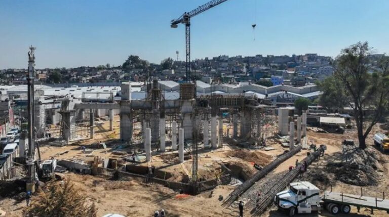 Línea III del Mexicable en Nuacalpan lleva un avance de 65%