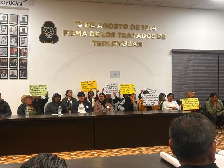 Vecinos de Teoloyucan y autoridades de los tres órdenes de gobierno acuerdan mesas de trabajo para definir medidas de mitigación por la construcción del Tren México-Querétaro