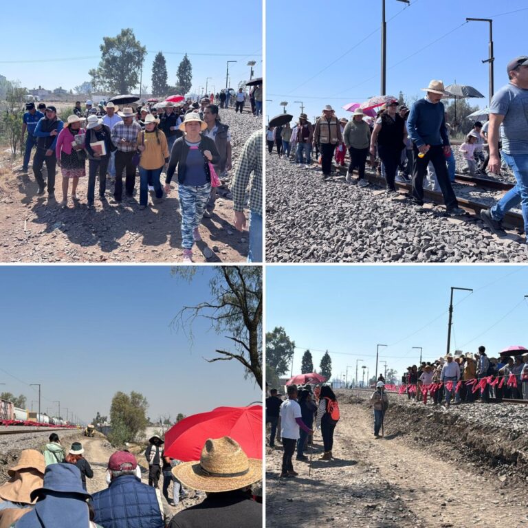 Recorre Presidenta Municipal de Coyotepec zonas afectadas por obras del Tren México–Querétaro