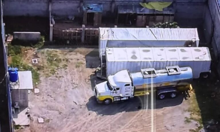 Aseguran predio presuntamente utilizado para venta ilegal de hidrocarburo en Tultepec