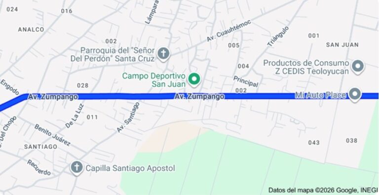 Iniciarán trabajos de reencarpetado en la Avenida Zumpango en Teoloyucan