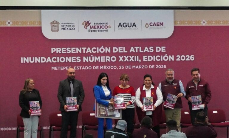 Presentó Delfina Gómez Atlas de Inundaciones 2026