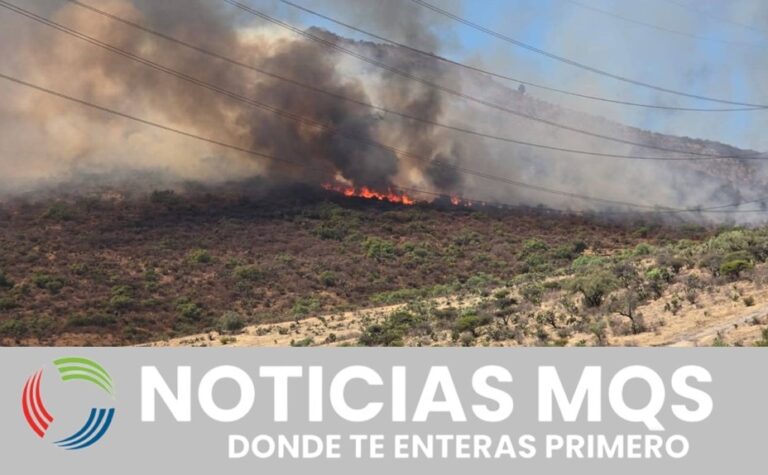 Se incendia zona conocida como Tierras blancas y Potros en Tepotzotlán