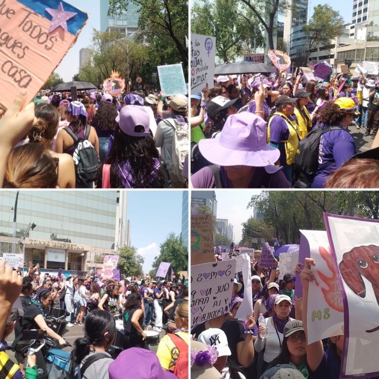 Velar por Ti A.C. presente en marcha del 8M en la Ciudad de México