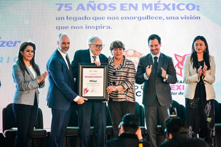 Destacó Gobernadora Delfina Gómez a Pfizer por desarrollo económico de Edomex