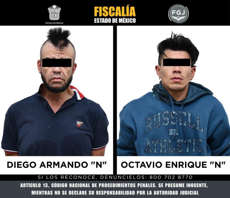 Detenidos en Huehuetoca son vinculados a proceso por feminicidio en Tultitlán
