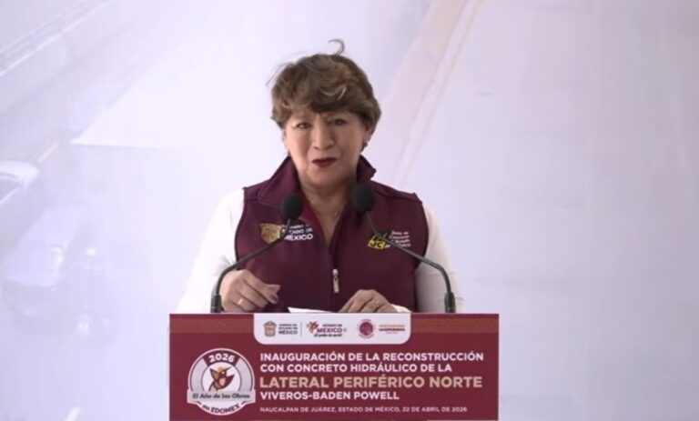 Encabeza Delfina Gómez inauguración de obra en Periférico Norte