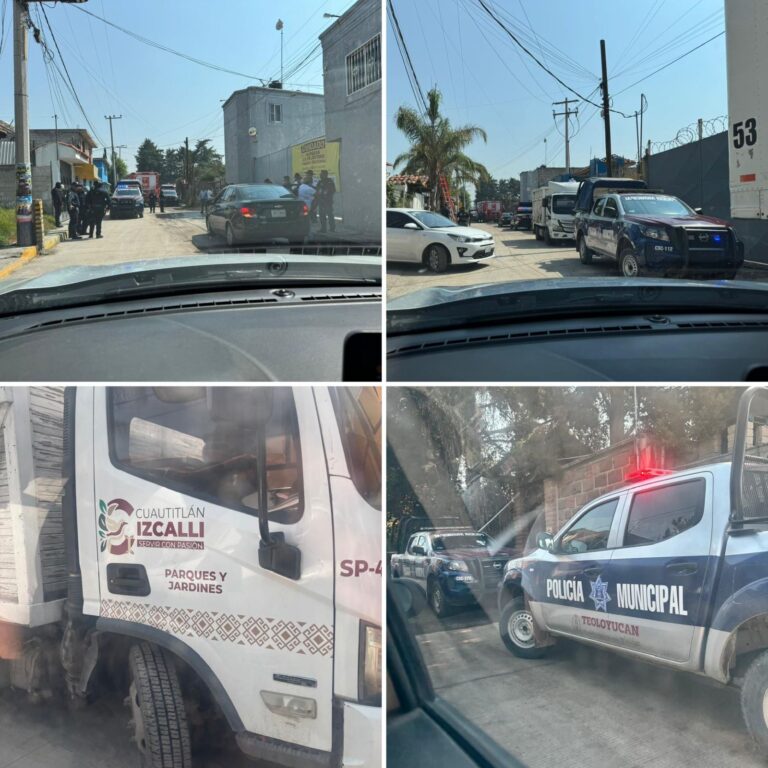 Conflicto por límites territoriales genera movilización policiaca entre Cuautitlán Izcalli y Teoloyucan