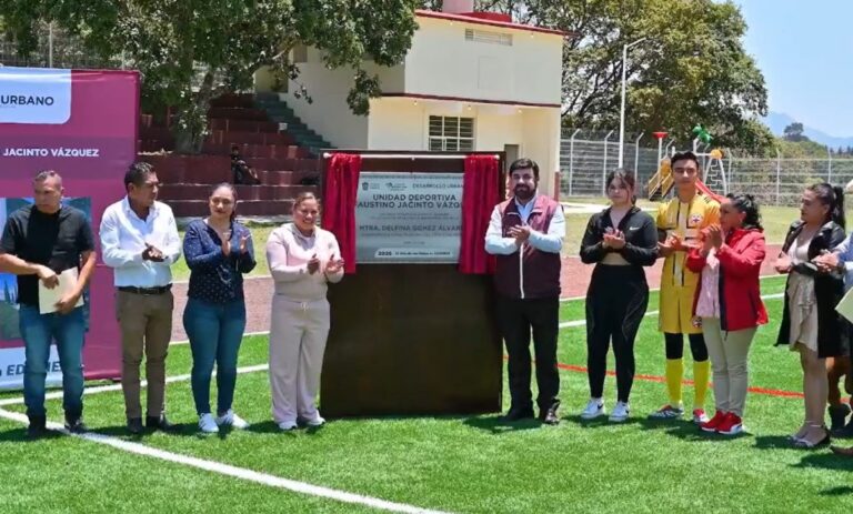 Edomex invierte 21.5 mdp en rehabilitación de unidad deportiva en Villa del Carbón