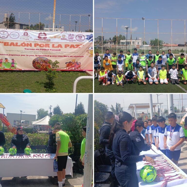 Realizan en Teoloyucan primer torneo ‘Balón por la Paz Femenil