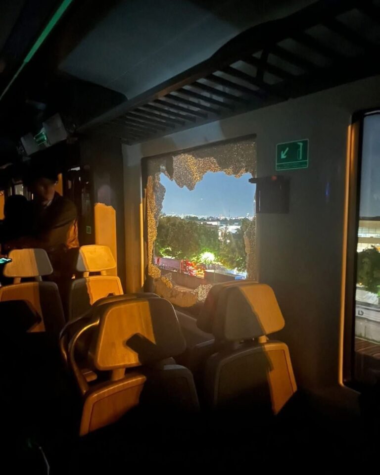 Usuarios rompieron cristal del Tren Suburbano tras quedar varados por falla