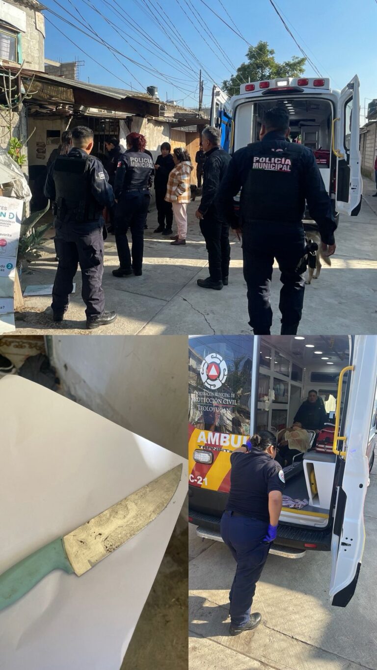 Movilización policiaca tras agresión con arma blanca en Santa Cruz