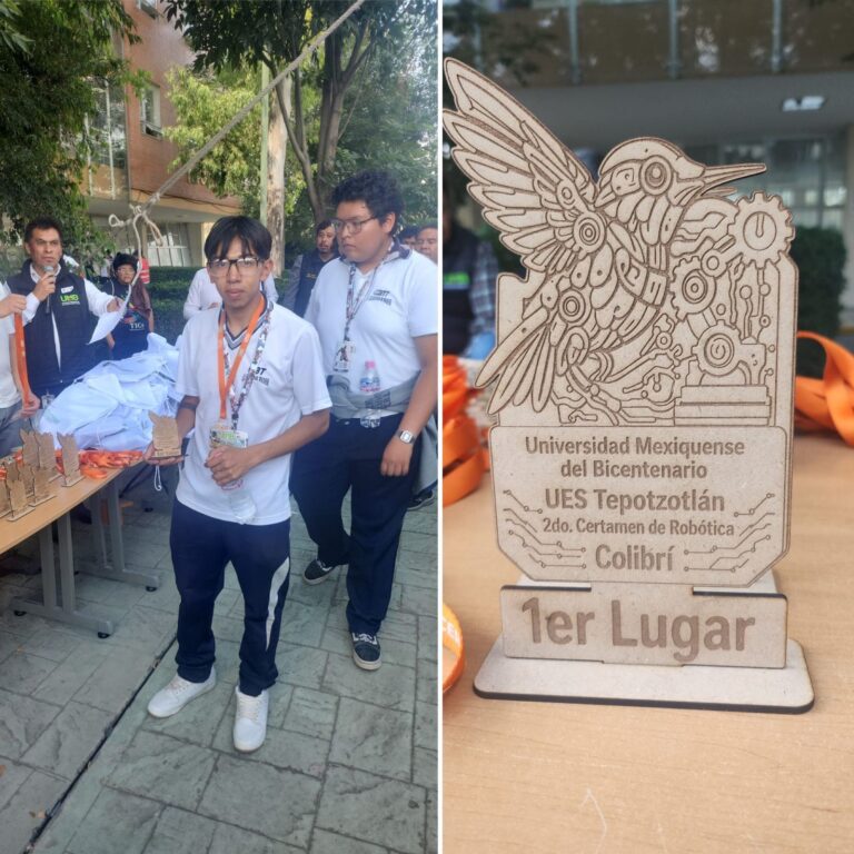 Alumnos del CBT de Teoloyucan destacan en concurso de robótica y obtienen tres primeros lugares