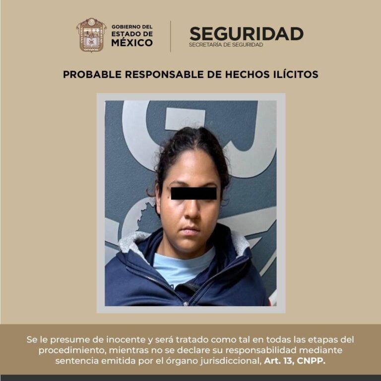 Mujer dispara contra domicilio y es capturada con mensaje intimidatorio, pistola y cristal