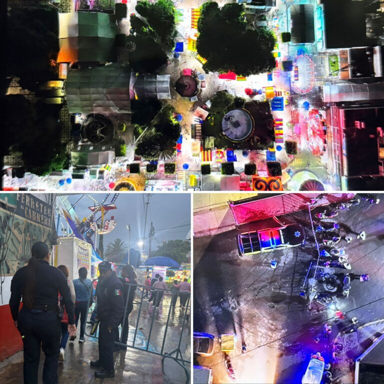 Policía Municipal de Teoloyucan mantiene operativo de seguridad durante el quinto día de la Feria 2026