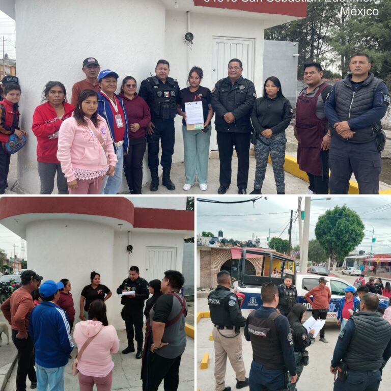 Instalan Comité de Seguridad Vecinal en el barrio de San Sebastián, Teoloyucan para fortalecer la prevención del delito