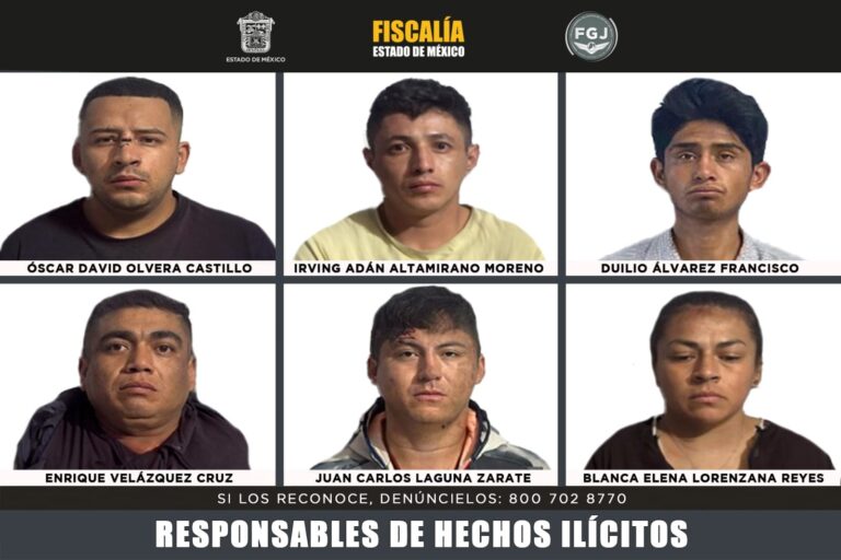 Célula criminal “Los Jockes” recibe condena de 150 años en Edomex