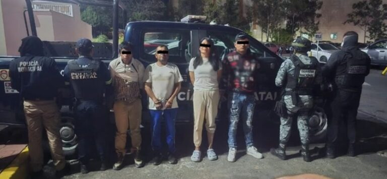 Detuvieron a célula delictiva en Coyotepec
