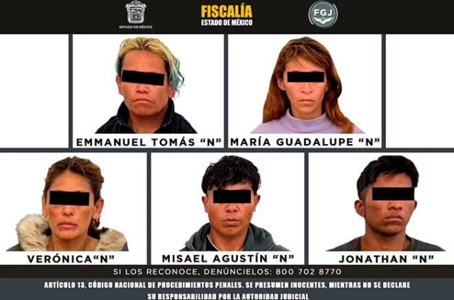 Procesan a cinco por invadir casa en Tecámac