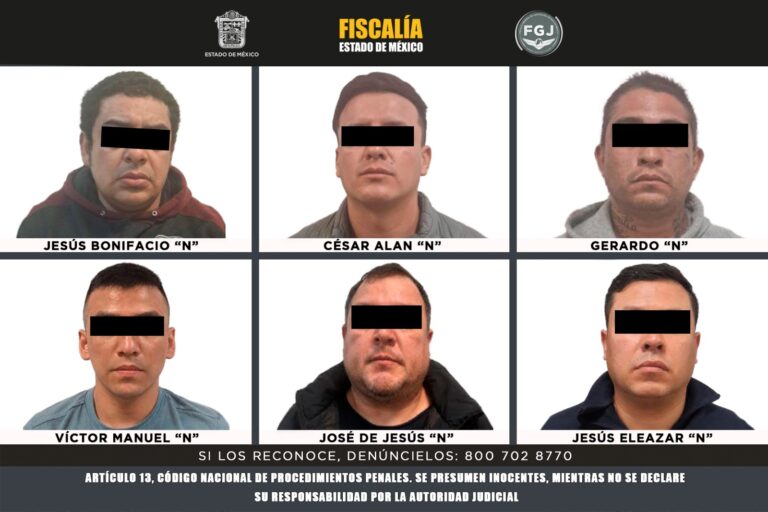 Seis detenidos en Cuautitlán Izcalli por secuestro exprés y robo de camión