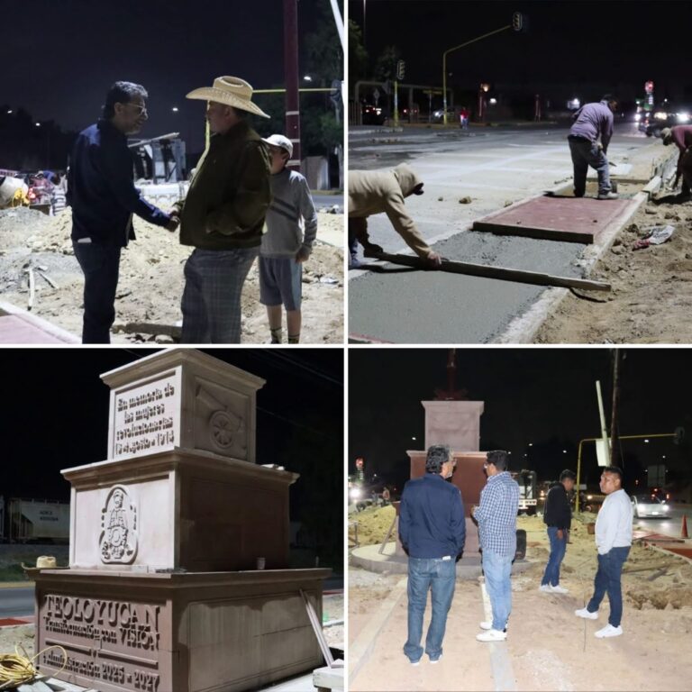 Supervisa Presidente Municipal recuperación de espacio público frente a Soriana en Teoloyucan