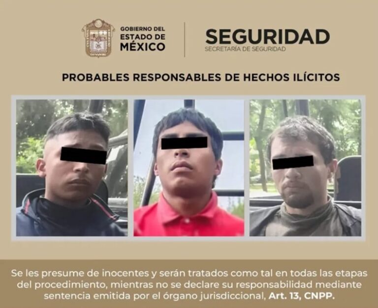 C5 permite detener en Coacalco a tres presuntos asaltantes de tienda en Tultepec