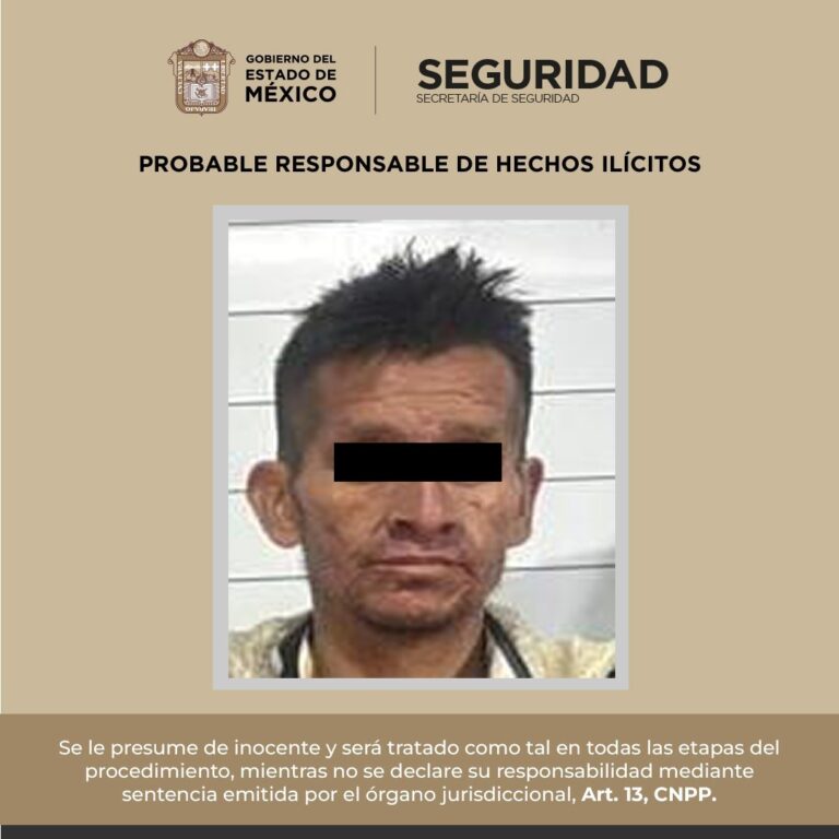 Cae narcomenudista en operativo en Tepotzotlán