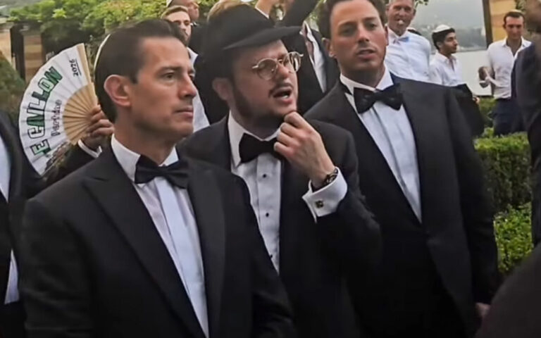 Captan a Peña Nieto en boda con uno de los empresarios israelíes señalados de haberlo sobornado con 25 mdd