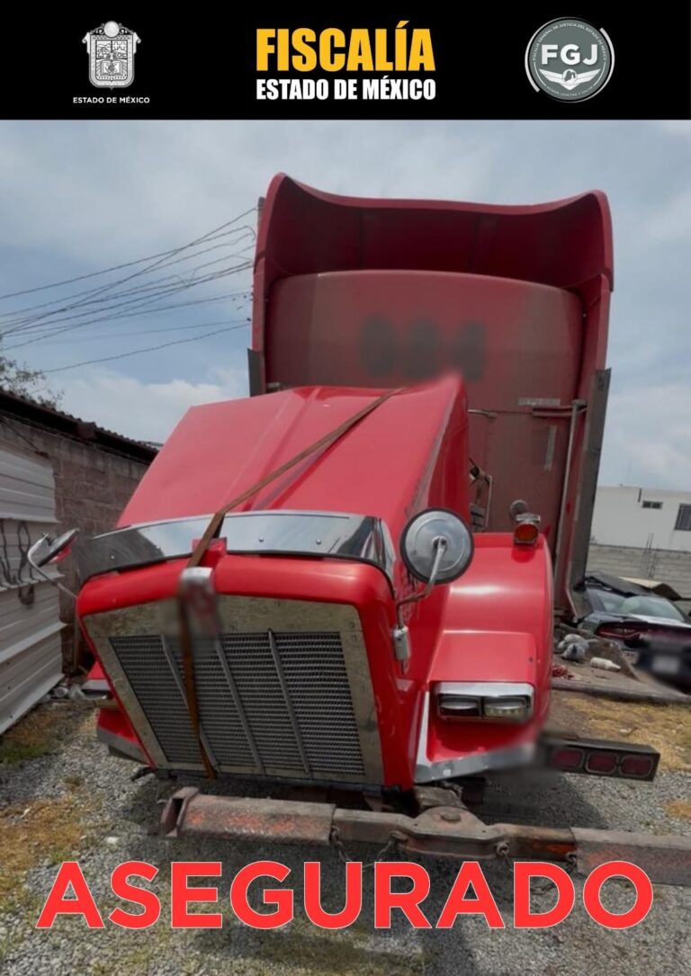 Cateo en Zumpango: recuperan tractocamión robado