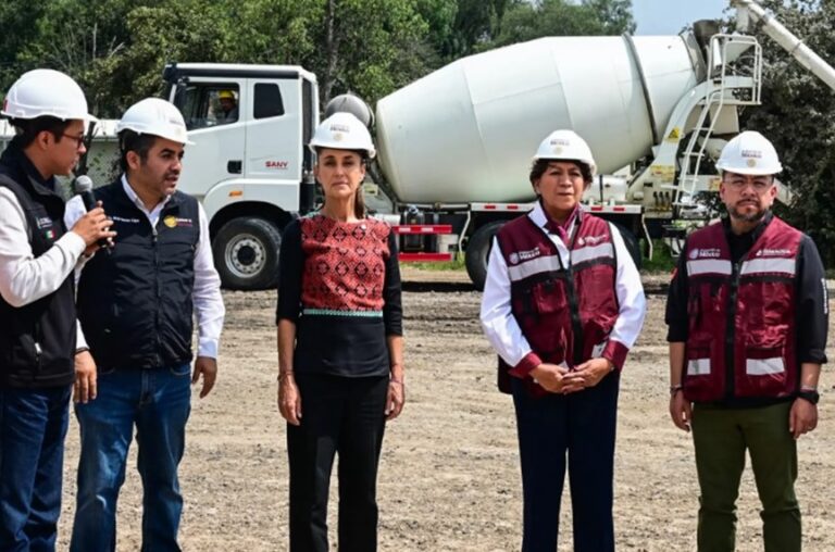 Sheinbaum y Delfina Gómez supervisaron proyecto hídrico de 5 mil 530 mdp en Cuautitlán Izcalli