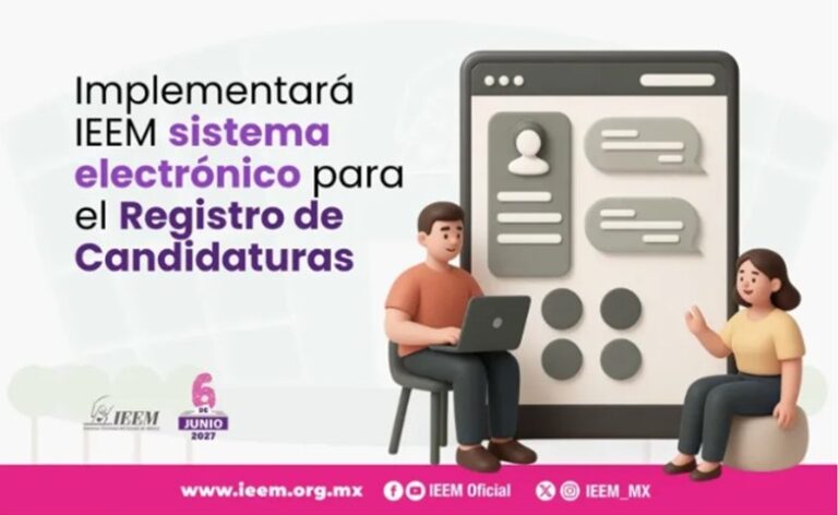 Implementará IEEM electrónico para el registro de candidaturas