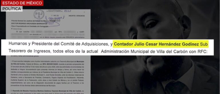 No puede ejercer cargos, pero lleva las finanzas de Villa del Carbón