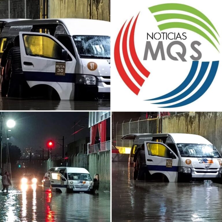 Seis personas mueren tras quedar atrapadas en una combi durante inundación en Tultitlán